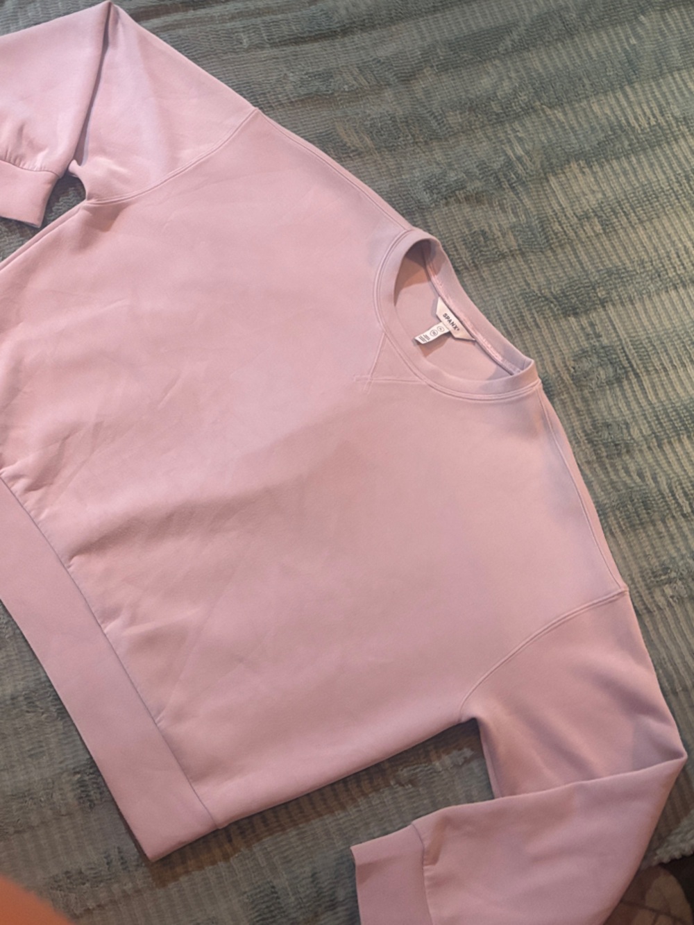 SPANX Blush Pink Crewneck Sweatshirt